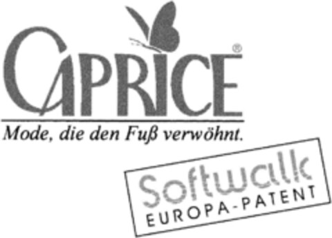 CAPRICE Softwalk EUROPA-PATENT Logo (DPMA, 07.04.1994)