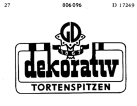 dekorativ TORTENSPITZEN Logo (DPMA, 06/20/1964)