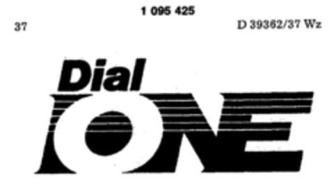 Dial ONE Logo (DPMA, 23.01.1984)