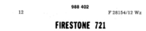 FIRESTONE 721 Logo (DPMA, 15.07.1978)