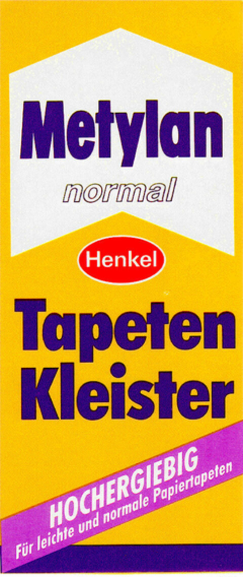 Metylan normal Henkel Tapeten Kleister Logo (DPMA, 17.11.1987)