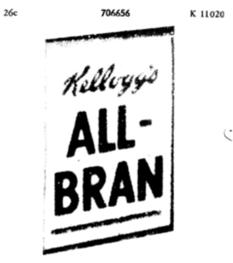 Kellogg's ALL-BRAN Logo (DPMA, 22.11.1955)