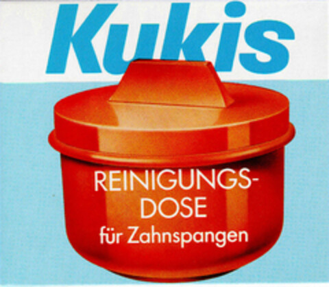 Kukis REINIGUNGS-DOSE für Zahnspangen Logo (DPMA, 24.07.1984)