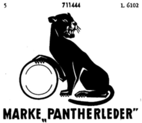 MARKE"PANTHERLEDER" Logo (DPMA, 10.05.1957)