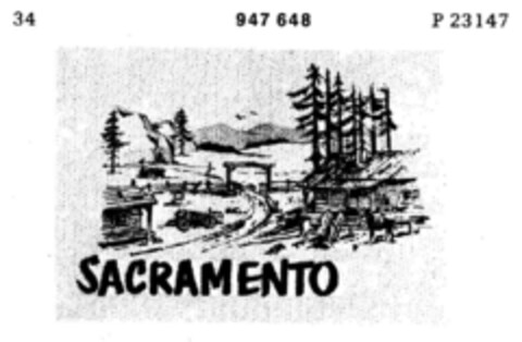 SACRAMENTO Logo (DPMA, 31.07.1975)