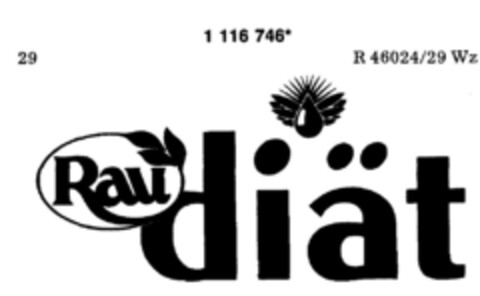 Rau diät Logo (DPMA, 19.11.1987)