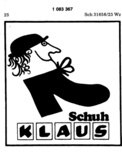 Schuh KLAUS Logo (DPMA, 03/01/1985)