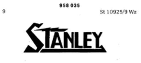STANLEY Logo (DPMA, 30.03.1976)