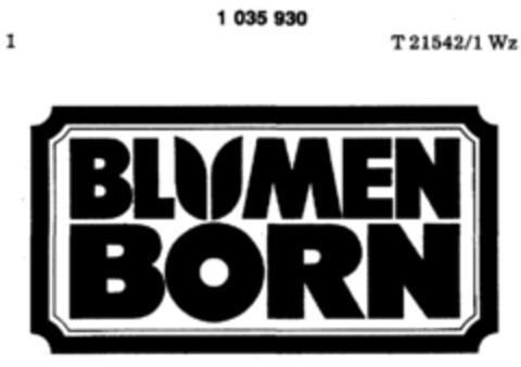 BLUMEN BORN Logo (DPMA, 01/28/1982)