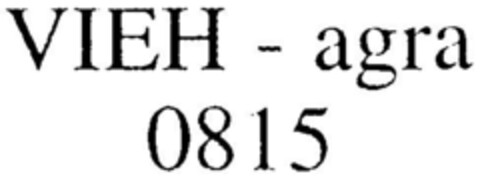 VIEH - agra 0815 Logo (DPMA, 02/10/2000)