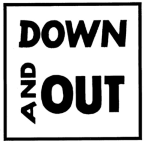 DOWN AND OUT Logo (DPMA, 06/09/2000)