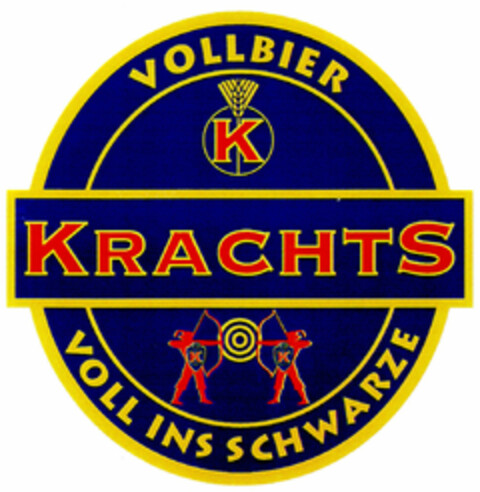 KRACHTS VOLL INS SCHWARZE Logo (DPMA, 15.06.2000)