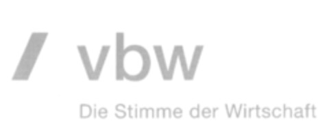 / vbw Die Stimme der Wirtschaft Logo (DPMA, 12/22/2009)