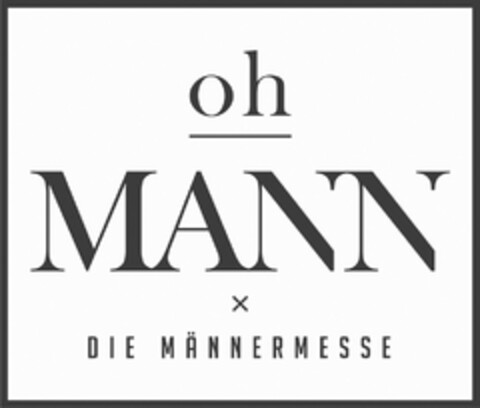 oh MANN DIE MÄNNERMESSE Logo (DPMA, 04.04.2018)