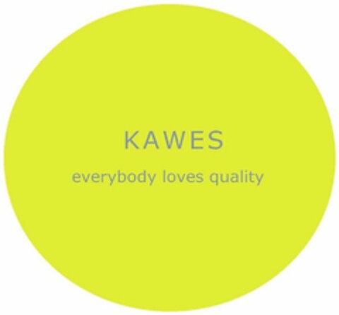 KAWES everybody loves quality Logo (DPMA, 24.07.2019)