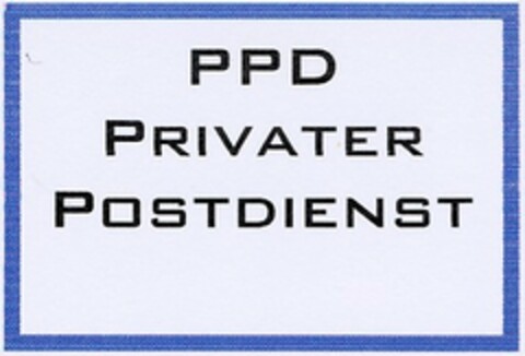 PPD PRIVATER POSTDIENST Logo (DPMA, 20.03.2003)