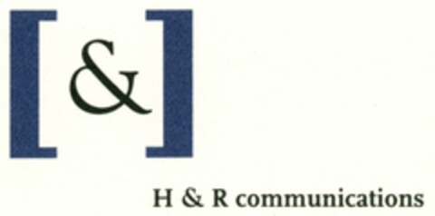 [&]H & R communications Logo (DPMA, 10.12.2004)