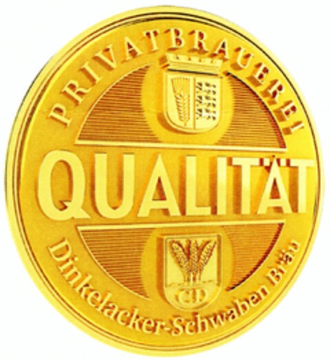 QUALITÄT PRIVATBRAUEREI Dinkelacker-Schwaben Bräu Logo (DPMA, 10/08/2007)