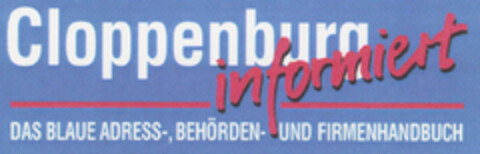 Cloppenburg informiert DAS BLAUE Logo (DPMA, 06/08/1995)