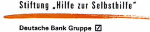 Stiftung "Hilfe zur Selbsthilfe" Deutsche Bank Gruppe Logo (DPMA, 13.11.1996)