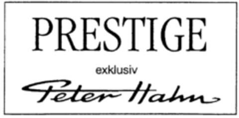 PRESTIGE  exklusiv  Peter Hahn Logo (DPMA, 03/14/1997)