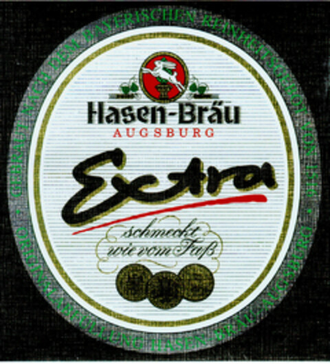 Hasen-Bräu AUGSBURG Extra Logo (DPMA, 31.03.1999)