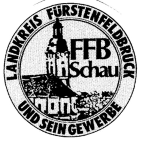 LANDKREIS FÜRSTENFELDBRUCK UND SEIN GEWERBE FFB Schau Logo (DPMA, 04/16/1999)