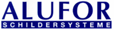 ALUFOR SCHILDERSYSTEME Logo (DPMA, 14.06.1999)