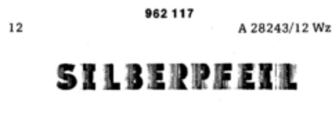 SILBERPFEIL Logo (DPMA, 10.08.1976)