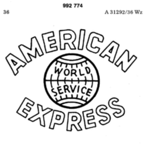 AMERICAN EXPRESS WORLD SERVICE Logo (DPMA, 02.04.1979)