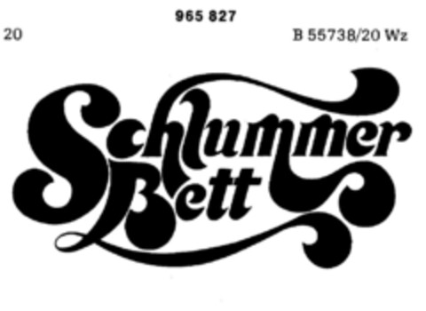 Schlummer Bett Logo (DPMA, 27.02.1976)