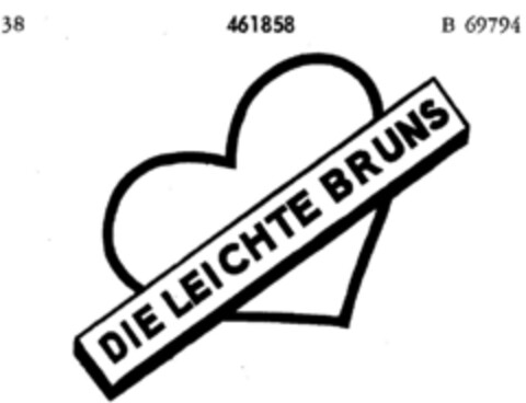 DIE LEICHTE BRUNS Logo (DPMA, 24.08.1933)