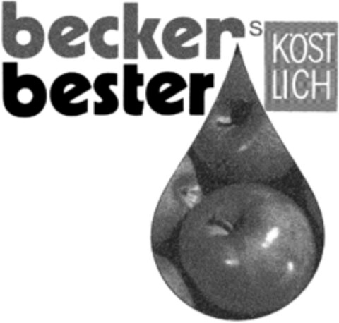 beckers bester KÖSTLICH Logo (DPMA, 09.10.1992)