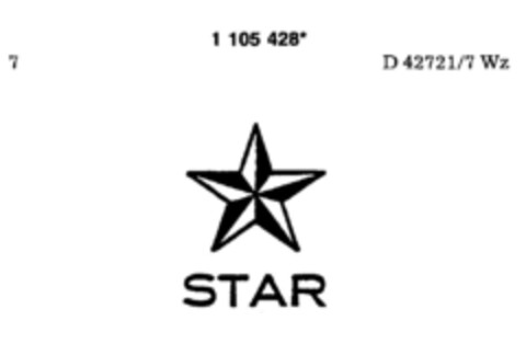 STAR Logo (DPMA, 06.11.1986)