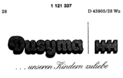 Dusyma...unseren Kindern zuliebe Logo (DPMA, 24.10.1987)