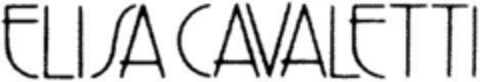 ELISA CAVALETTI Logo (DPMA, 28.10.1992)