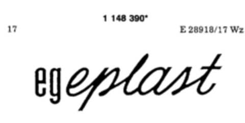 egeplast Logo (DPMA, 18.08.1989)