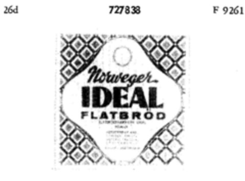 IDEAL Norweger Flatbröd Logo (DPMA, 11/10/1958)