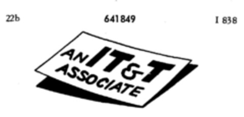 AN IT&T ASSOCIATE Logo (DPMA, 25.08.1951)