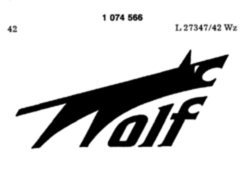 Wolf Logo (DPMA, 05/18/1984)