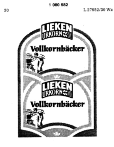 LIEKEN URKORN Vollkornbäcker Logo (DPMA, 14.02.1985)