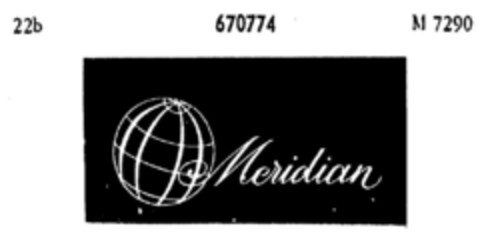 Meridian Logo (DPMA, 28.11.1953)