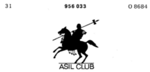 ASIL CLUB Logo (DPMA, 11.06.1976)