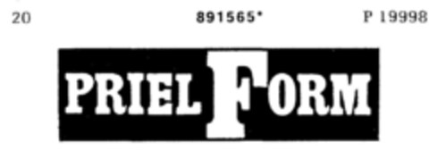 PRIEL FORM Logo (DPMA, 30.09.1971)