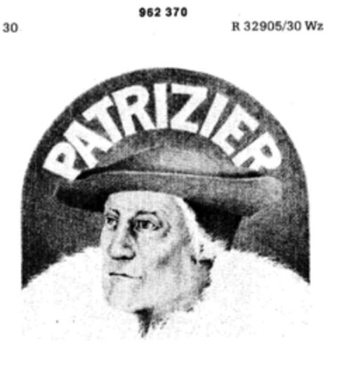 PATRIZIER Logo (DPMA, 21.04.1976)