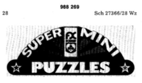 FX SCHMID SUPER MINI PUZZLES Logo (DPMA, 29.09.1978)