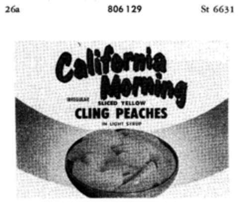 California Morning Logo (DPMA, 17.07.1964)