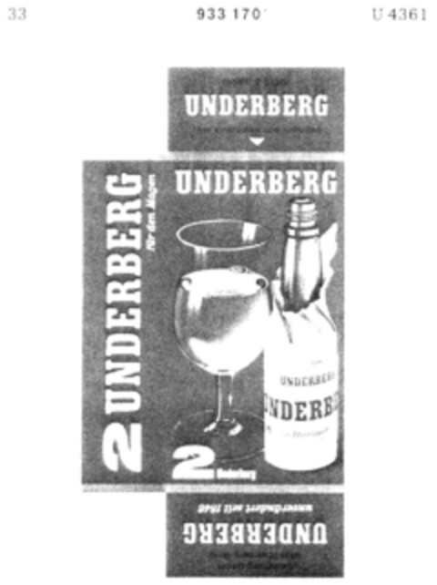 UNDERBERG 2 Logo (DPMA, 11.03.1975)