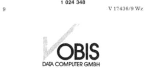 VOBIS DATA COMPUTER GMBH Logo (DPMA, 13.02.1981)