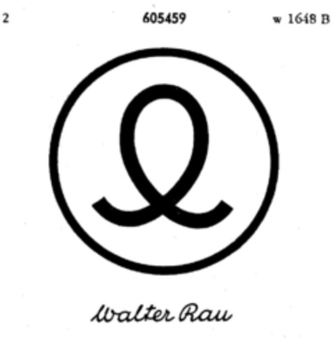 Walter Rau Logo (DPMA, 03.08.1949)